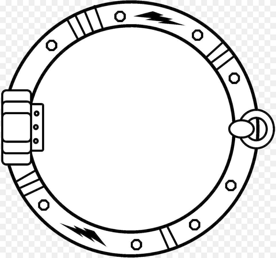 Porthole Printable Watch Tick Marks, Window Free Png