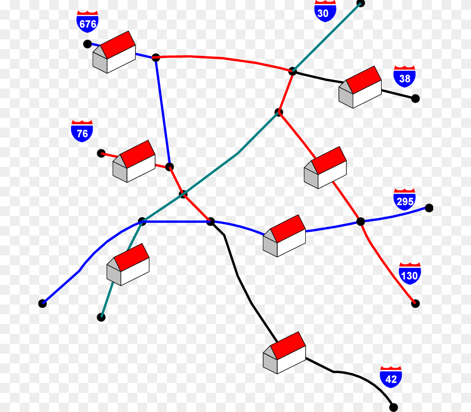 Portion Of The South Jersey Roadway Network Used In, Bow, Weapon Free Transparent Png