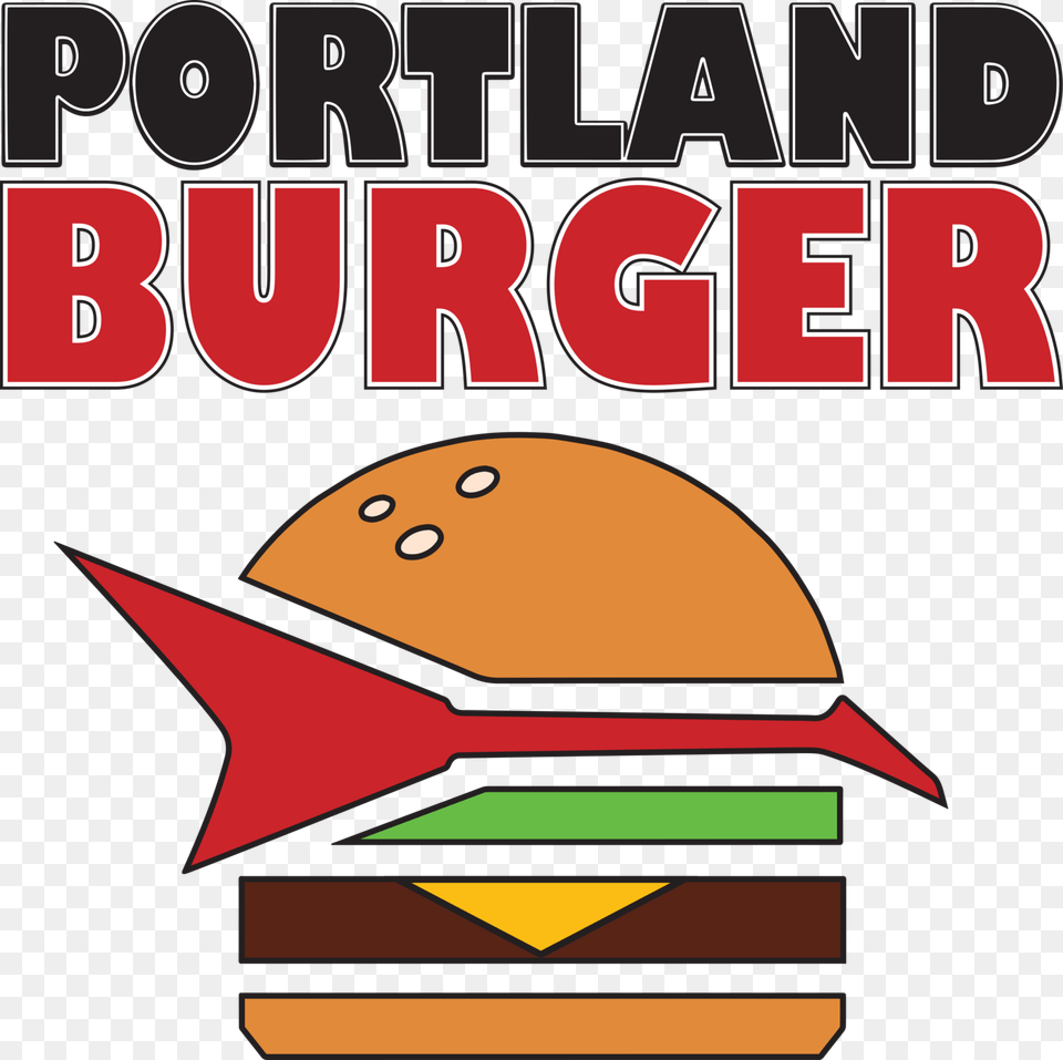 Portland And Karaoke Cafe Portland Burger Logo, Book, Publication, Advertisement, Poster Free Png Download