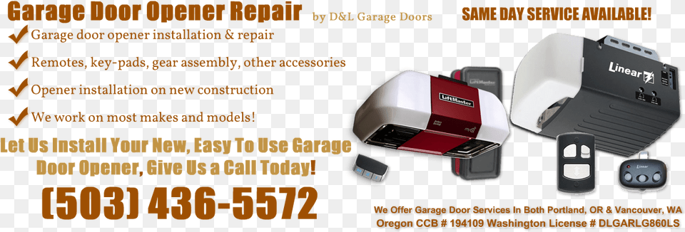 Portland Garage Door Opener Repair Multimedia, Adapter, Electronics Free Transparent Png