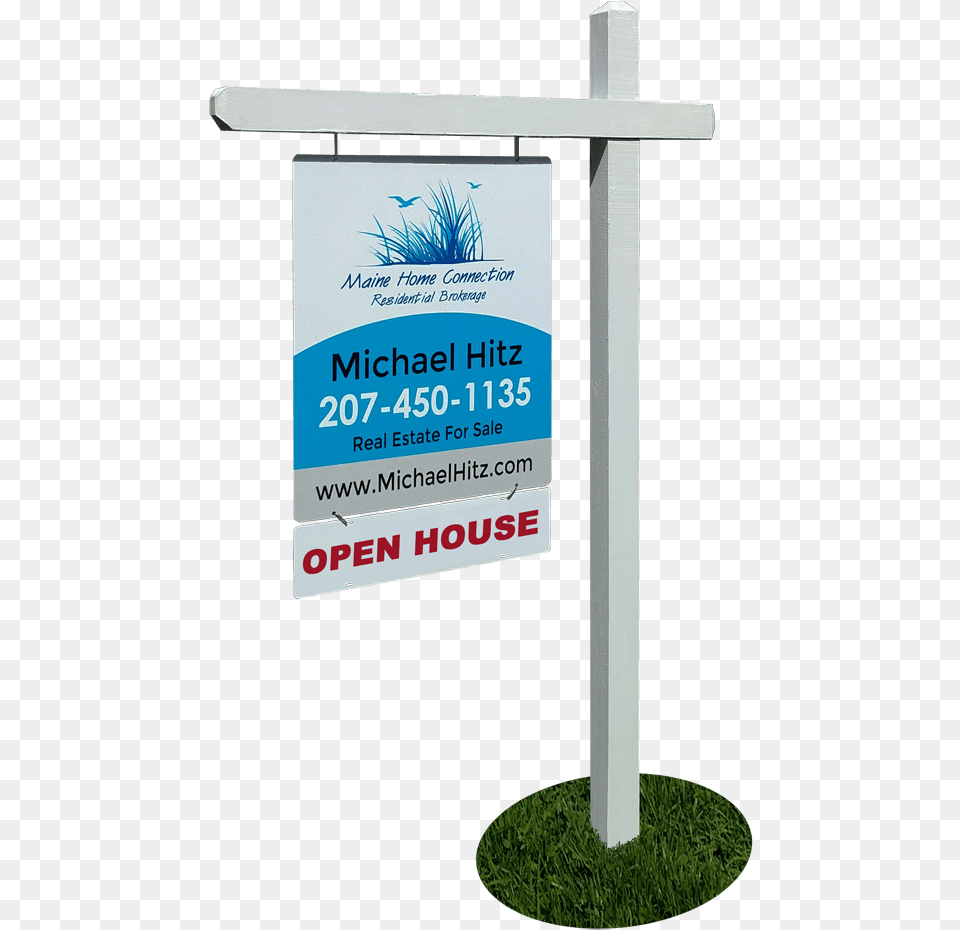 Portland Me For Sale Sign Open House Michael Hitz Banner, Advertisement, Mailbox, Cross, Symbol Free Png