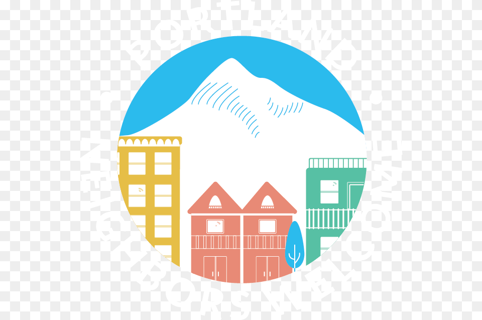 Portland Neighbors Welcome Language, Neighborhood, Logo, Architecture, Building Png