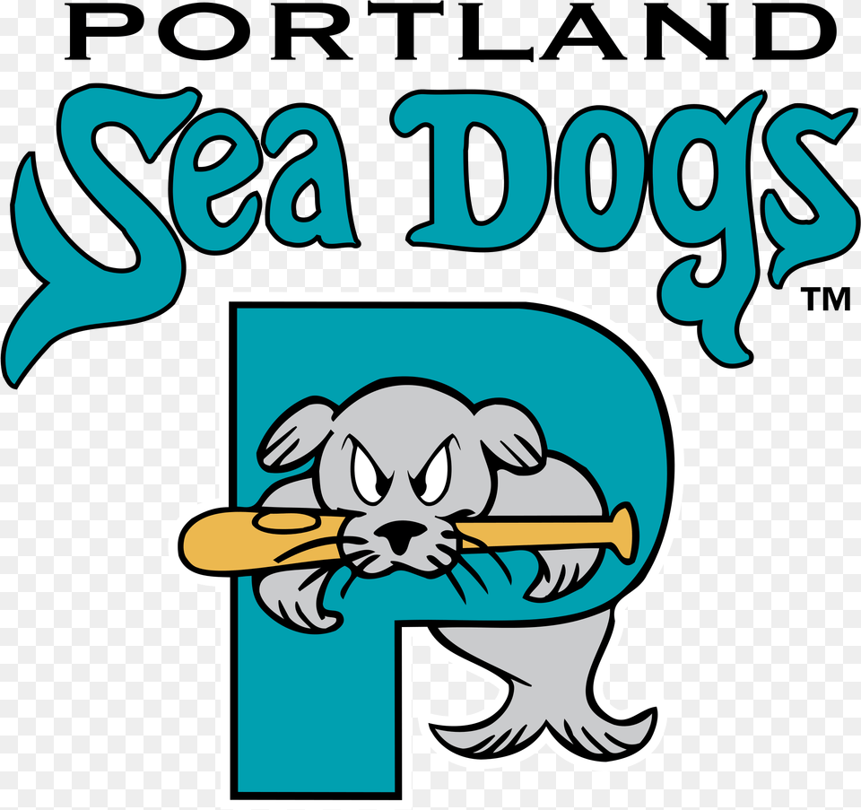 Portland Sea Dogs Logo Portland Sea Dogs Logos, Animal, Fish, Sea Life, Shark Free Transparent Png