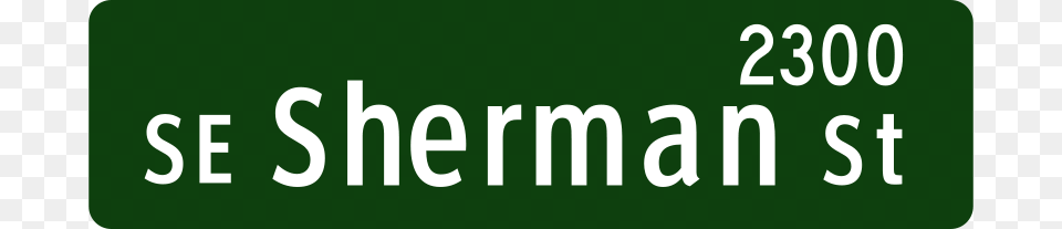 Portland Street Sign Se Sherman St, Green, Text, Symbol Free Png