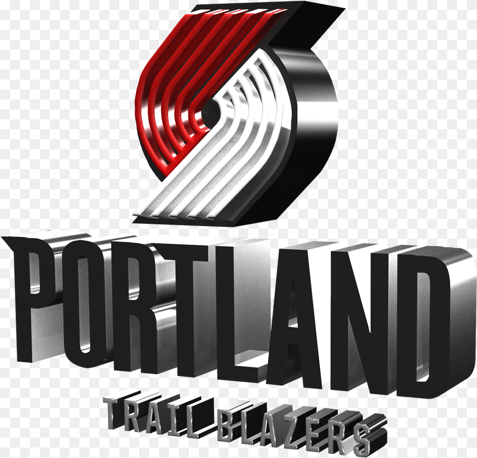 Portland Trail Blazers 2017 2018 3d Logo Portland, Art, Graphics, Cutlery, Fork Png