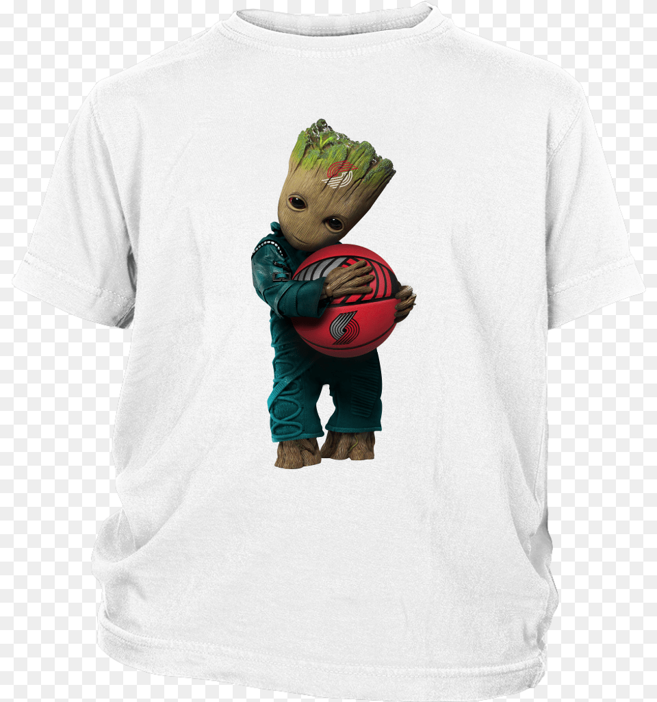 Portland Trail Blazers Guardians Of The Galaxy Groot Team Valor Pokemon Go Into The Fire Tshirt Hoodies, Clothing, T-shirt, Baby, Person Free Png