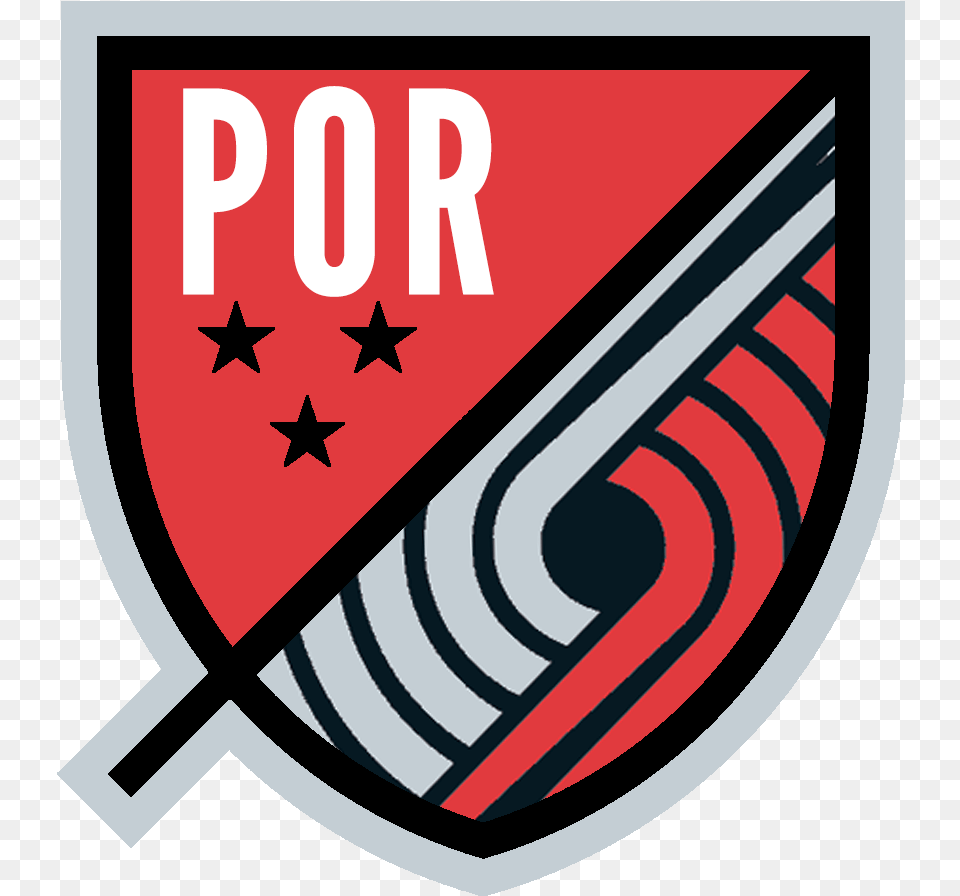 Portland Trail Blazers Logo, Armor, Shield, Emblem, Symbol Free Png Download