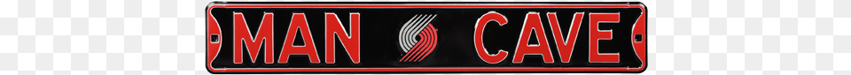 Portland Trail Blazers Man Cave Authentic Street Man Cave Cincinnati Bengals Street Sign, License Plate, Transportation, Vehicle Free Png Download