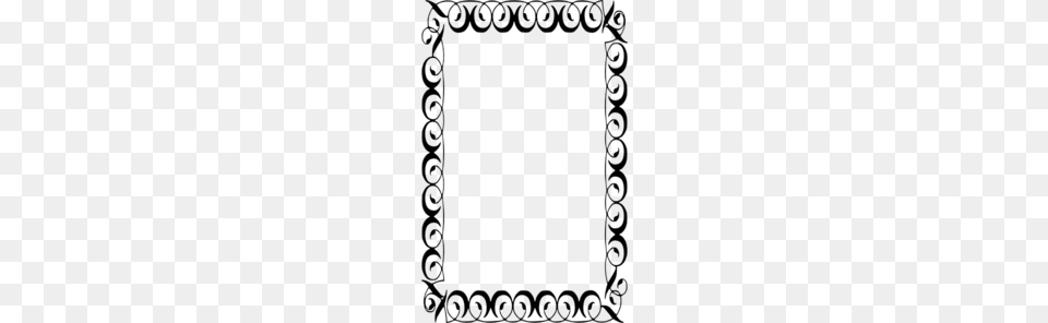 Portrait Border Clip Art, Gray Png