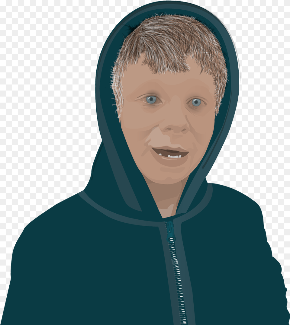 Portrait Illustration Vector Boy, Adult, Sweater, Person, Man Png