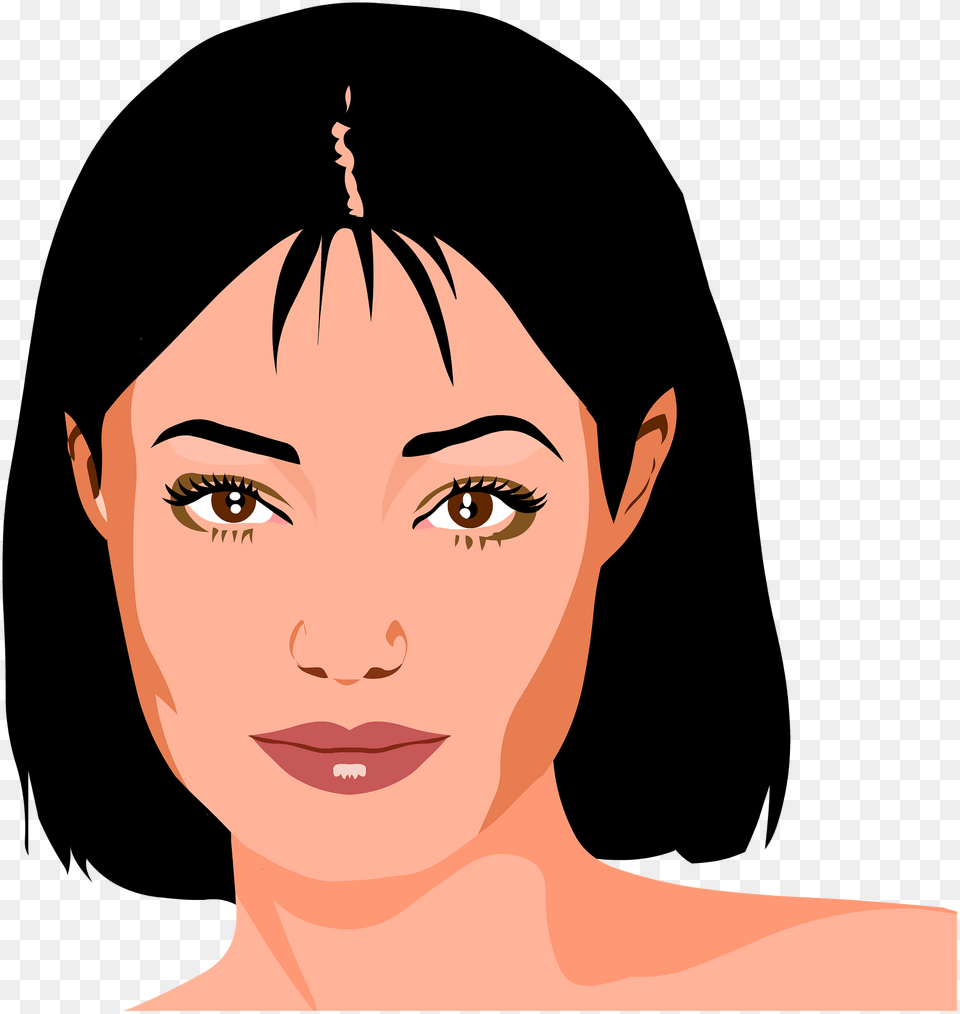 Portrait Of A Brunette Clipart, Adult, Photography, Person, Head Free Png