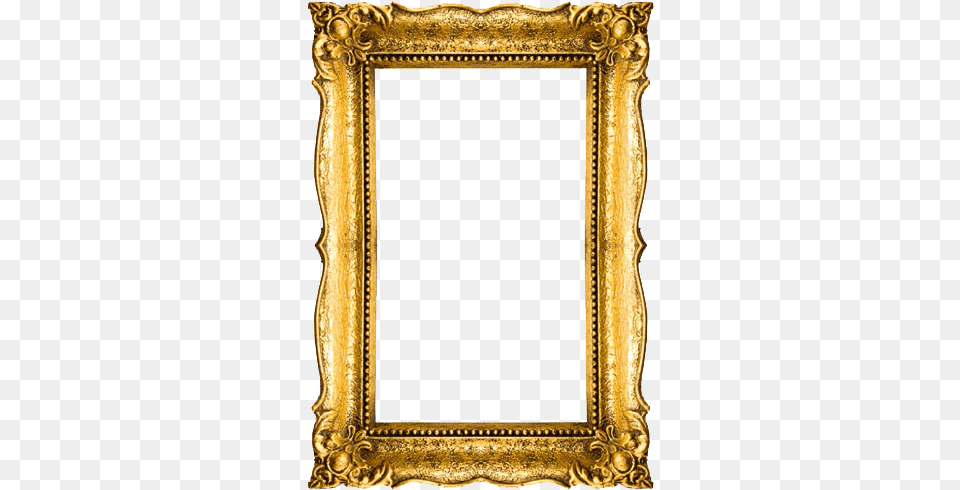 Portrait Old Gold Frame, Photography, Mirror, Blackboard Png