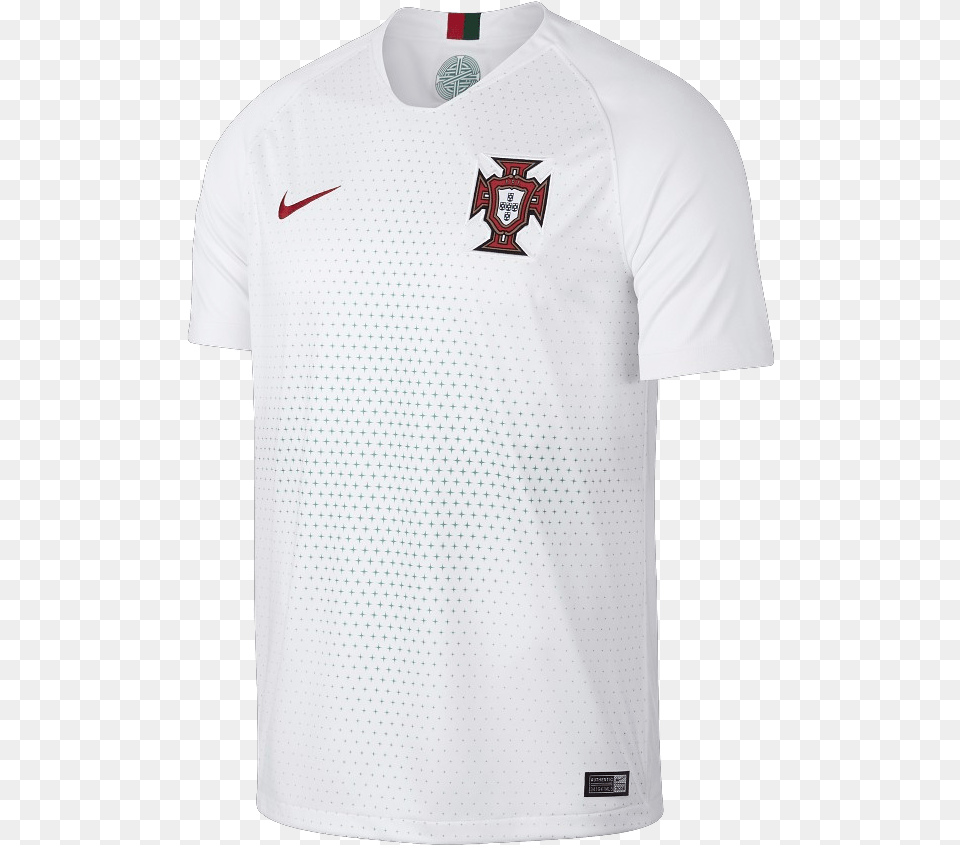 Portugal Away White Soccer Jersey Portugal National Football Team, Clothing, Shirt, T-shirt Png