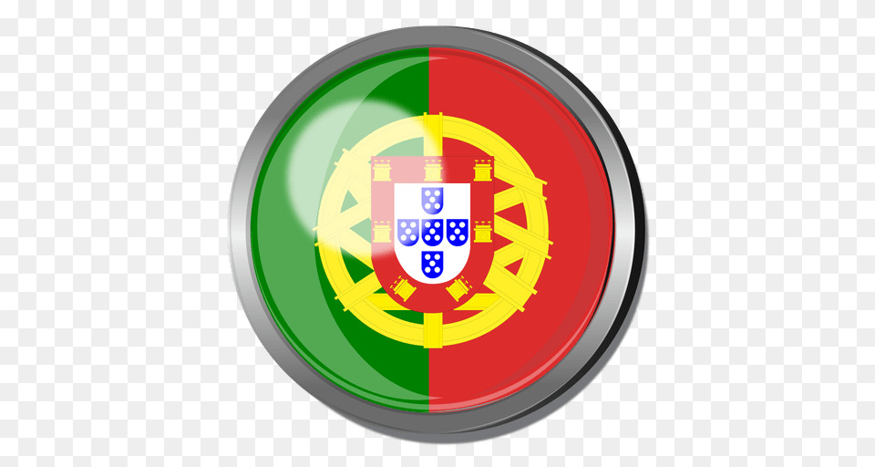 Portugal Flag Badge, Armor, Shield, Disk Free Png Download