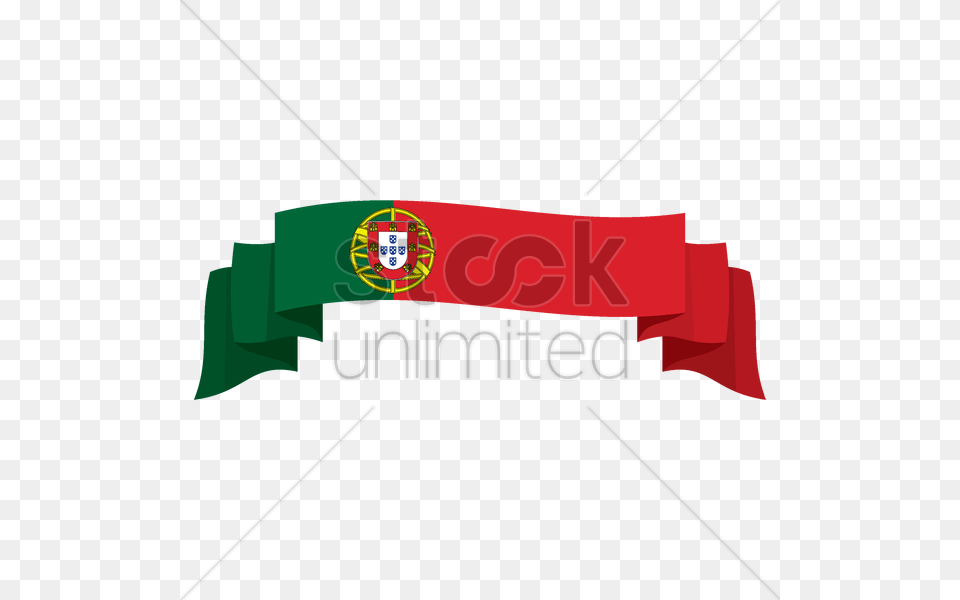 Portugal Flag Banner Vector Image Free Png
