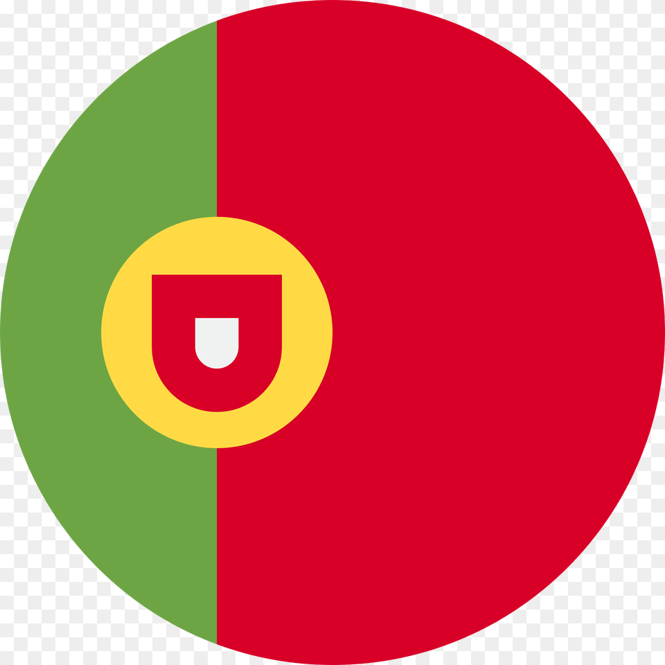 Portugal Flag Clipart, Disk Png Image