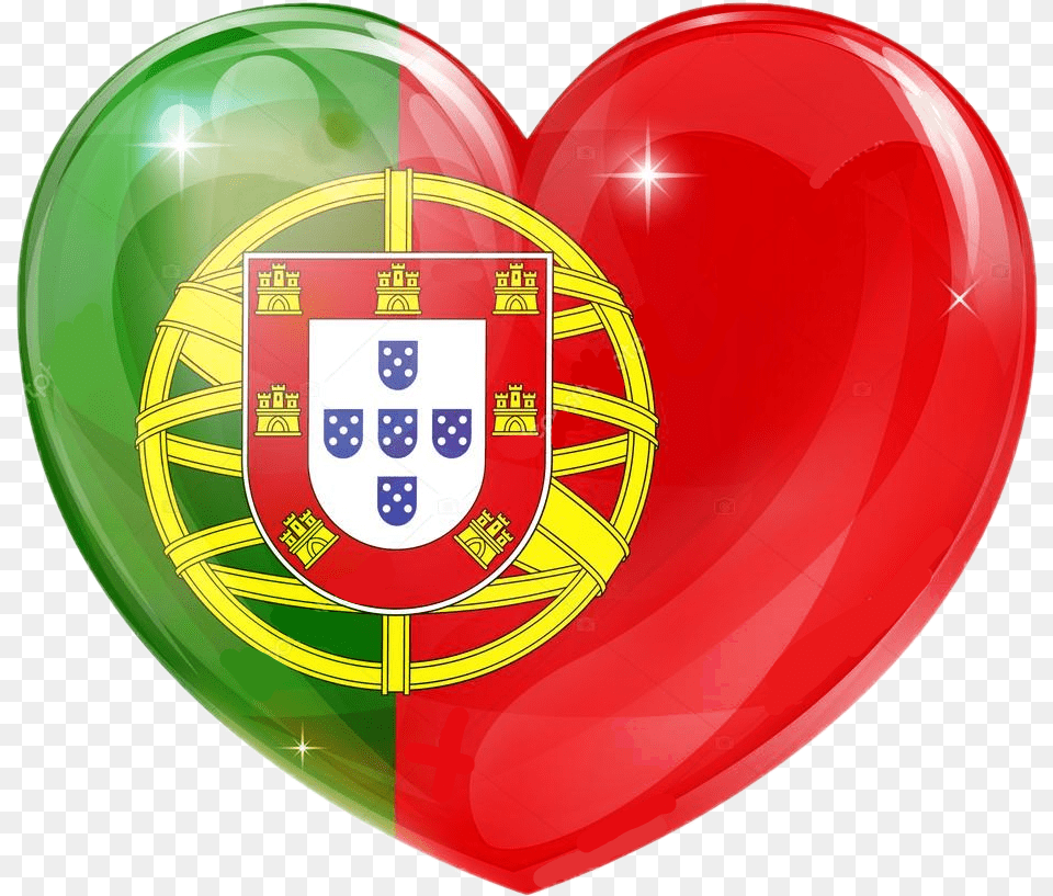Portugal Heart Flag Cristal Portugal Flag, Balloon, Symbol Free Png