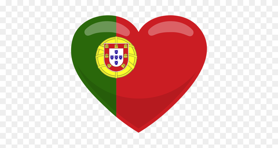 Portugal Heart Flag Heart Flag, Balloon, Food, Ketchup Free Transparent Png