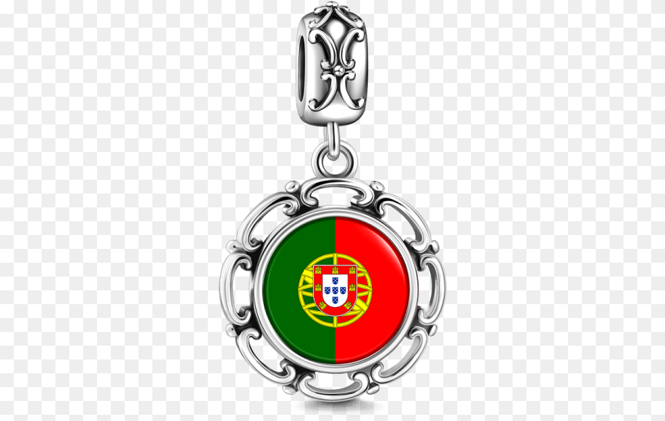Portugal National Country Flag Circle Mag, Accessories, Emblem, Symbol, Jewelry Free Transparent Png