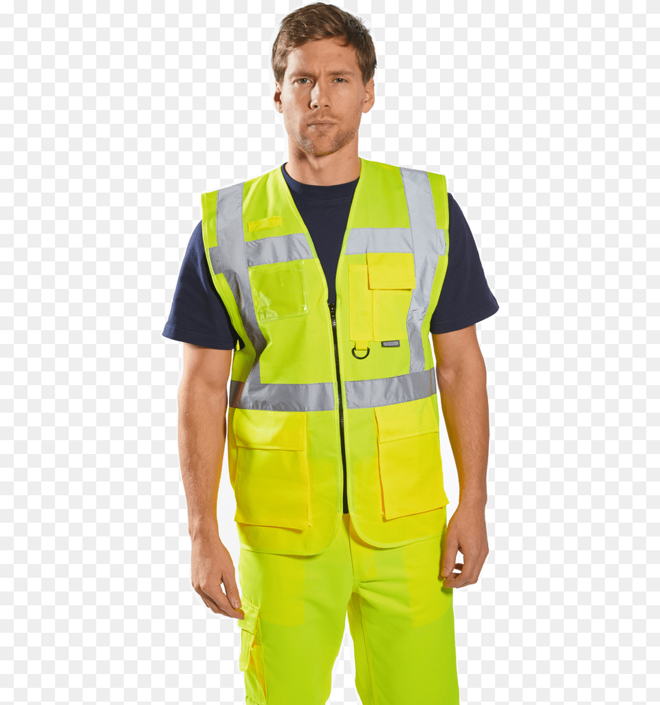 Portwest S476 Berlin Hi Vis Executive Vest Portwest S476, Clothing, Lifejacket, Adult, Male Free Png Download