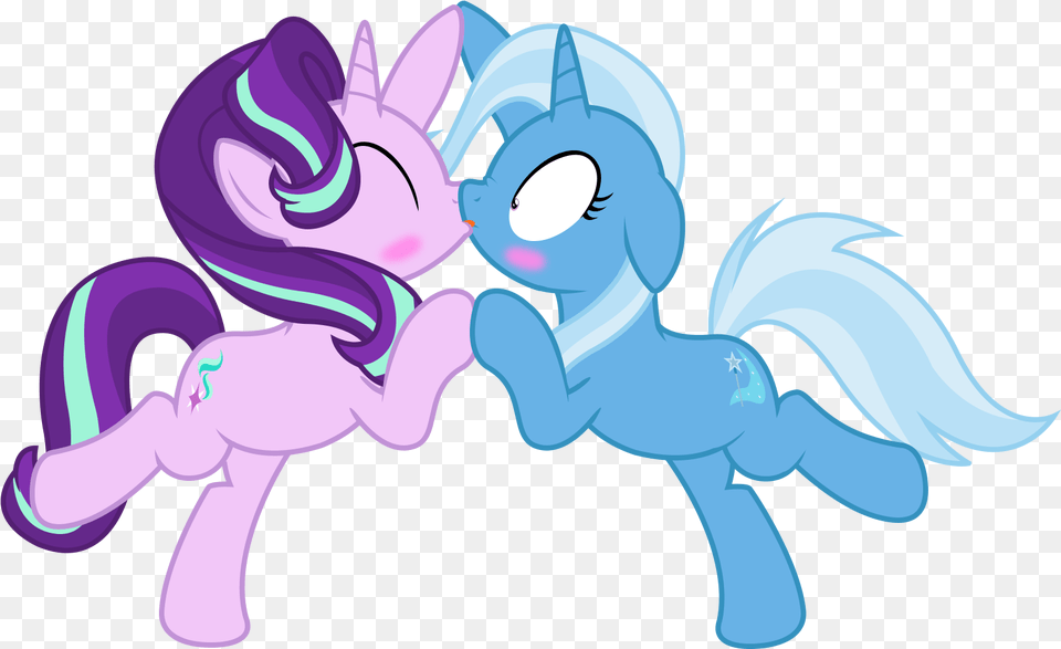 Pose Road To Friendship Shipping Shocked Simple Starlight Glimmer Love Kiss, Purple, Baby, Person, Cartoon Png Image
