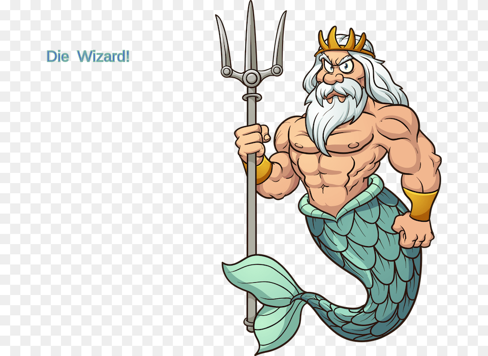 Poseidon Cartoons, Trident, Weapon, Baby, Person Free Transparent Png