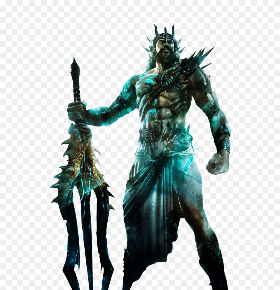 Poseidon God Of War By Ja Renders D8k9v8w Poseidon God Of War, Adult, Female, Person, Woman Free Png Download