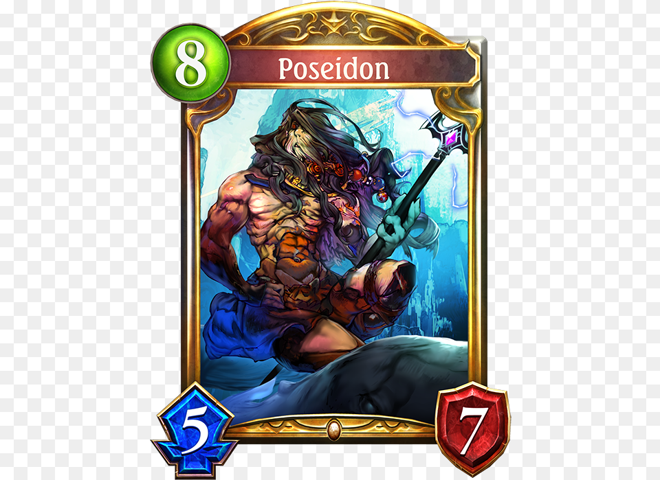 Poseidon Shadowverse, Book, Publication, Adult, Female Png Image