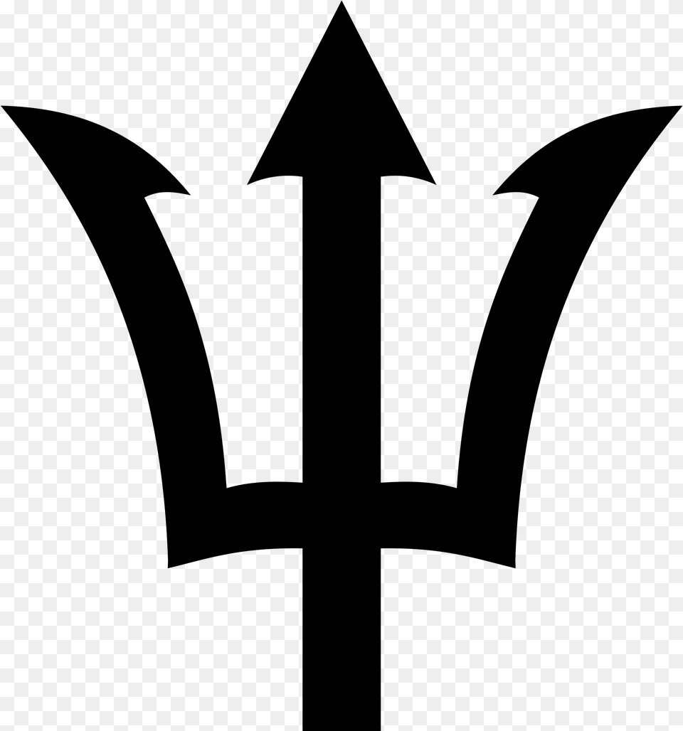 Poseidon Symbol, Gray Png Image