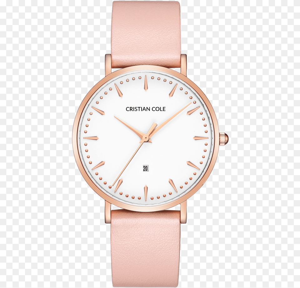 Posh Peachy Pink Cristian Cole Watch Baby Pink, Arm, Body Part, Person, Wristwatch Free Png Download