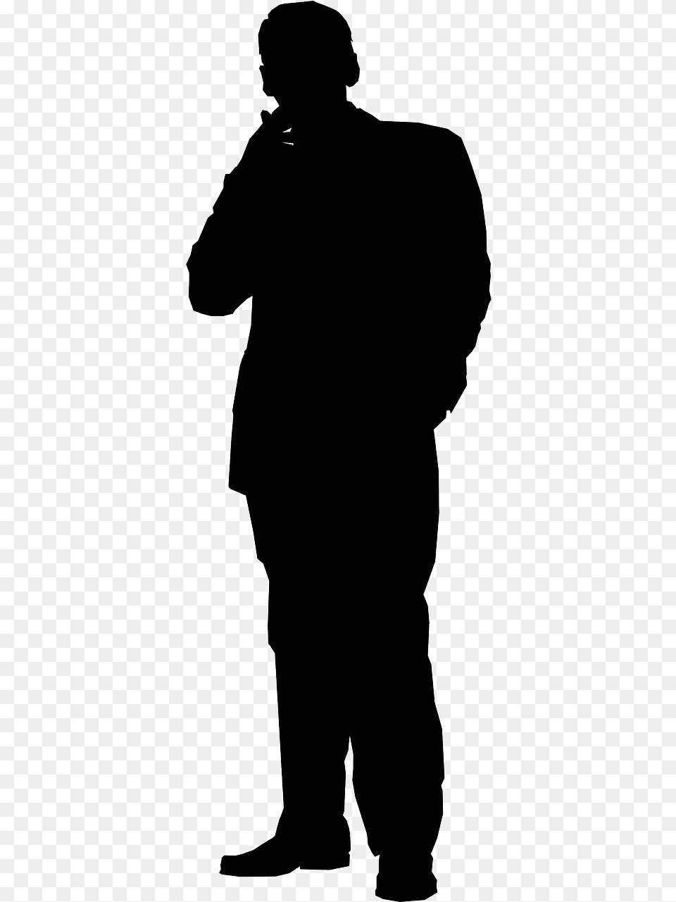 Posing Businessman Man Picture Thinking Man Silhouette, Adult, Male, Person, Head Free Png