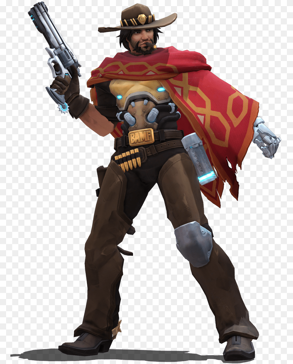 Posing Mccree, Clothing, Costume, Person, Weapon Free Transparent Png