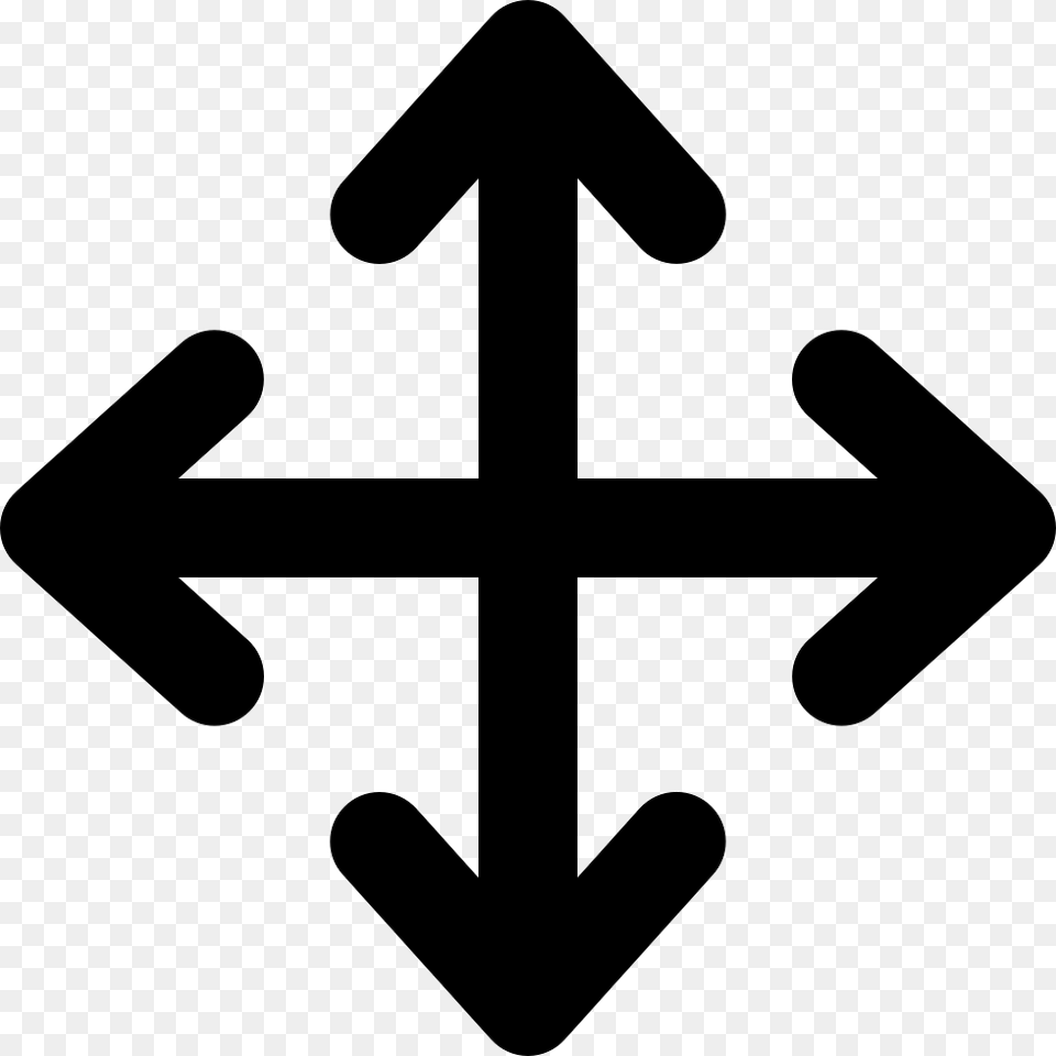 Position Movement Arrow Icon, Symbol, Cross Free Transparent Png