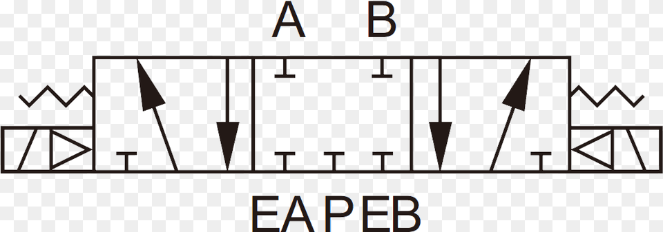 Position Solenoid Valve Solenoid Valve 5 3 Closed Center, Text Free Transparent Png