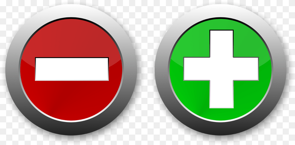 Positive And Negative Icon, First Aid, Symbol Free Png Download