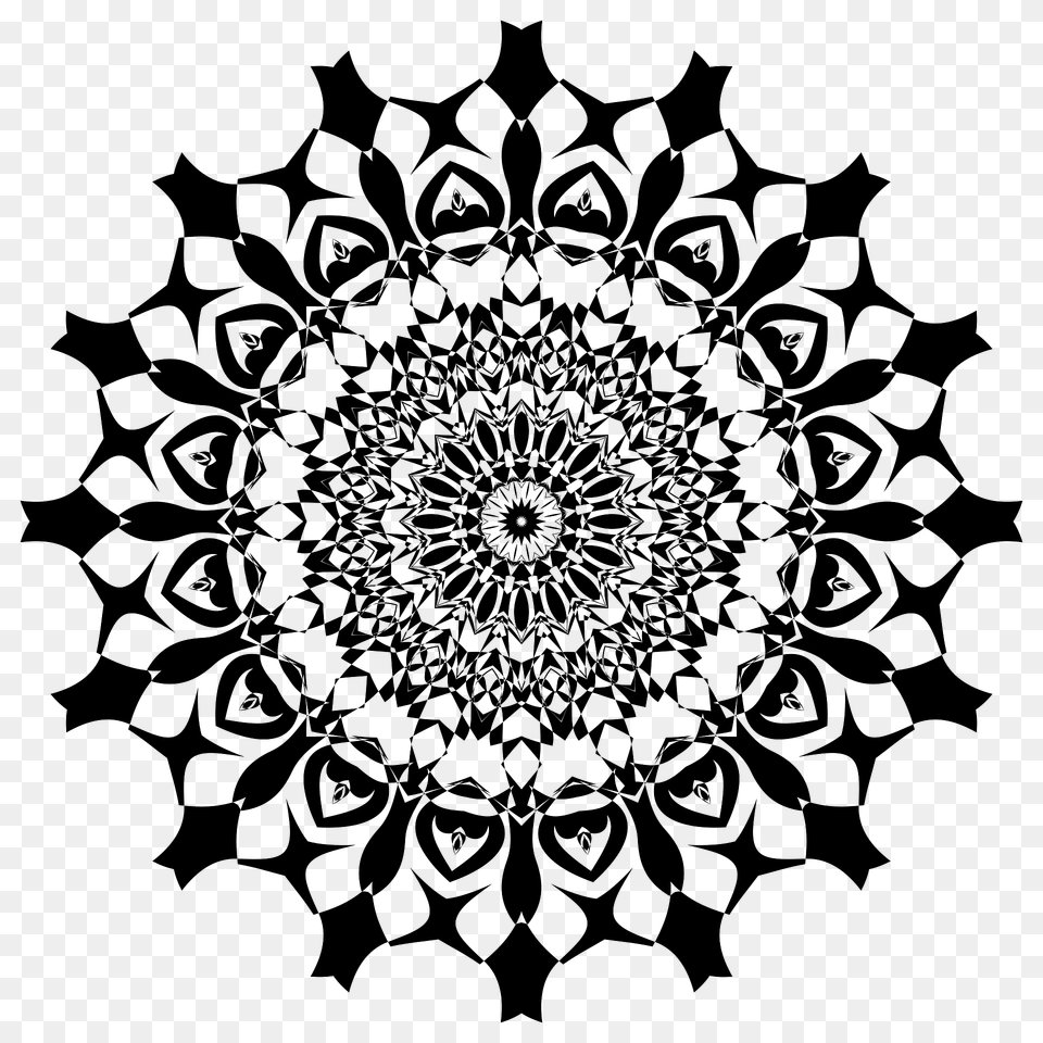 Positive And Negative Mandala 6 Clipart, Art, Floral Design, Graphics, Pattern Free Transparent Png