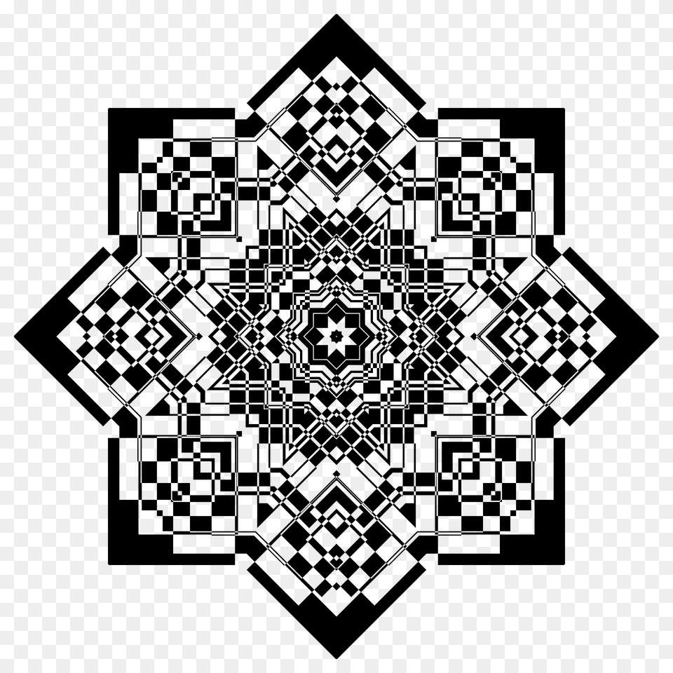 Positive And Negative Mandala 8 Clipart, Pattern, Art, Graphics, Qr Code Free Transparent Png