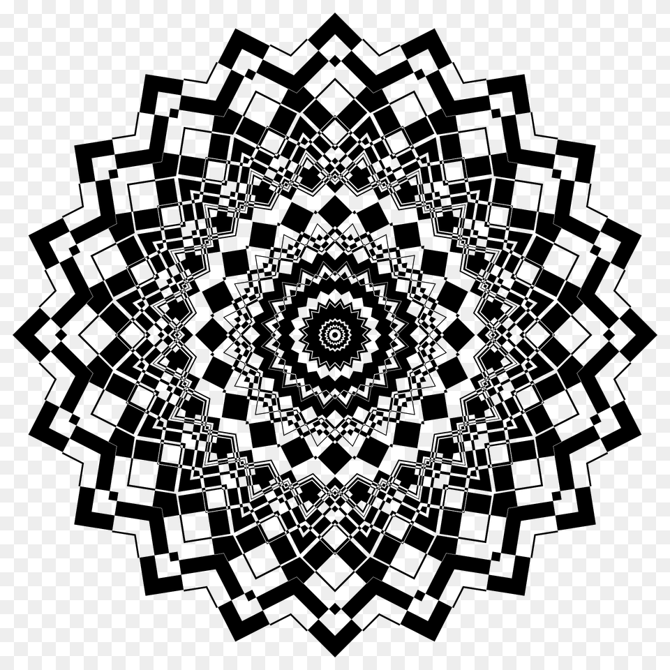 Positive And Negative Mandala 9 Clipart, Pattern, Accessories, Art, Fractal Free Png