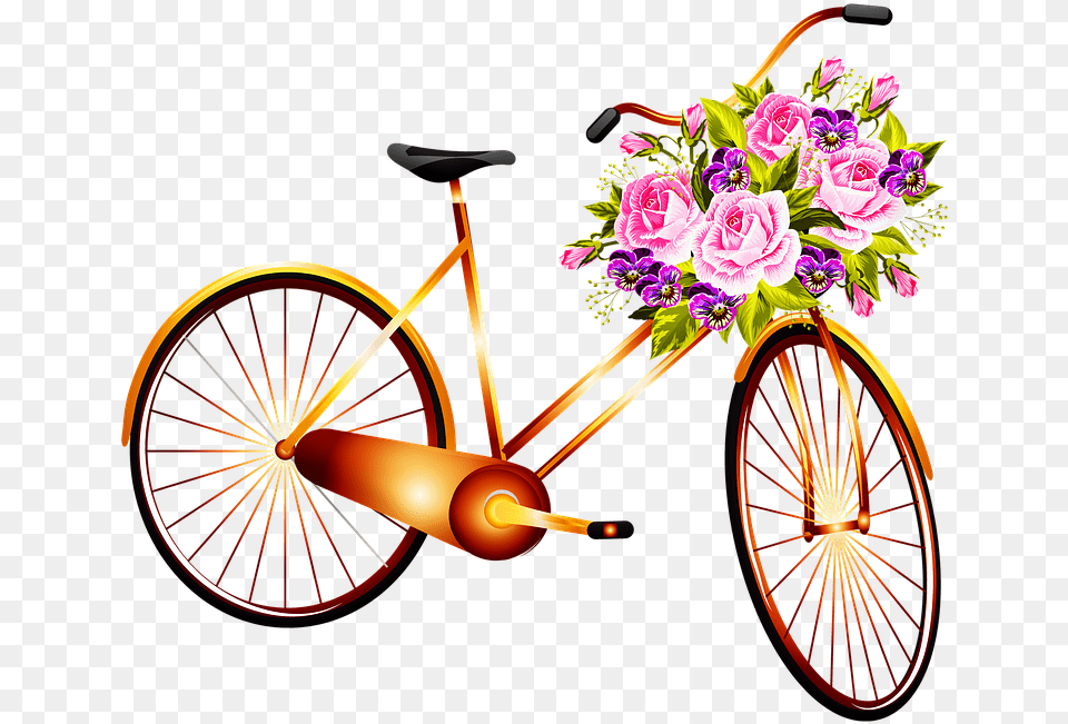 Positive Bicycle Quote, Art, Plant, Machine, Graphics Png Image