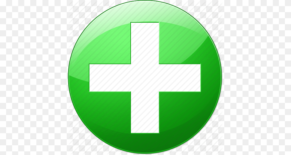 Positive Icon Image, Green, Symbol, Disk, First Aid Free Png