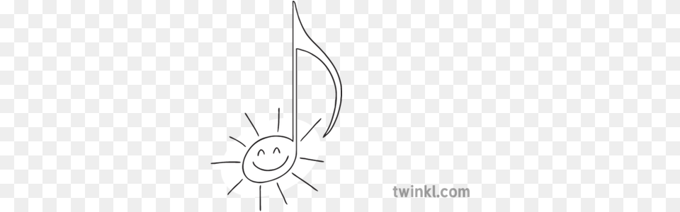 Positive Note Music Shine Light Rays Happy Ks1 Black And Dot Png