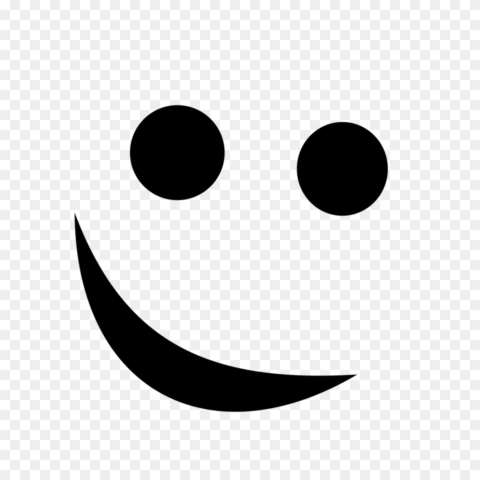 Positive Smiley, Gray Free Transparent Png