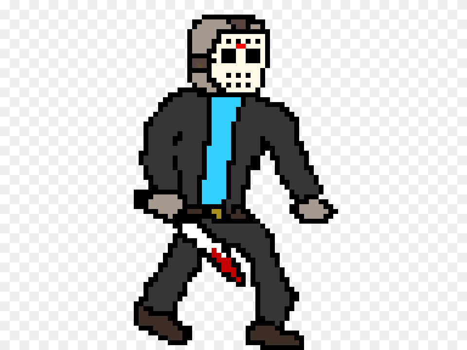 Possesed Jason Pixel Art Maker, Clothing, Pants, Qr Code Free Png Download