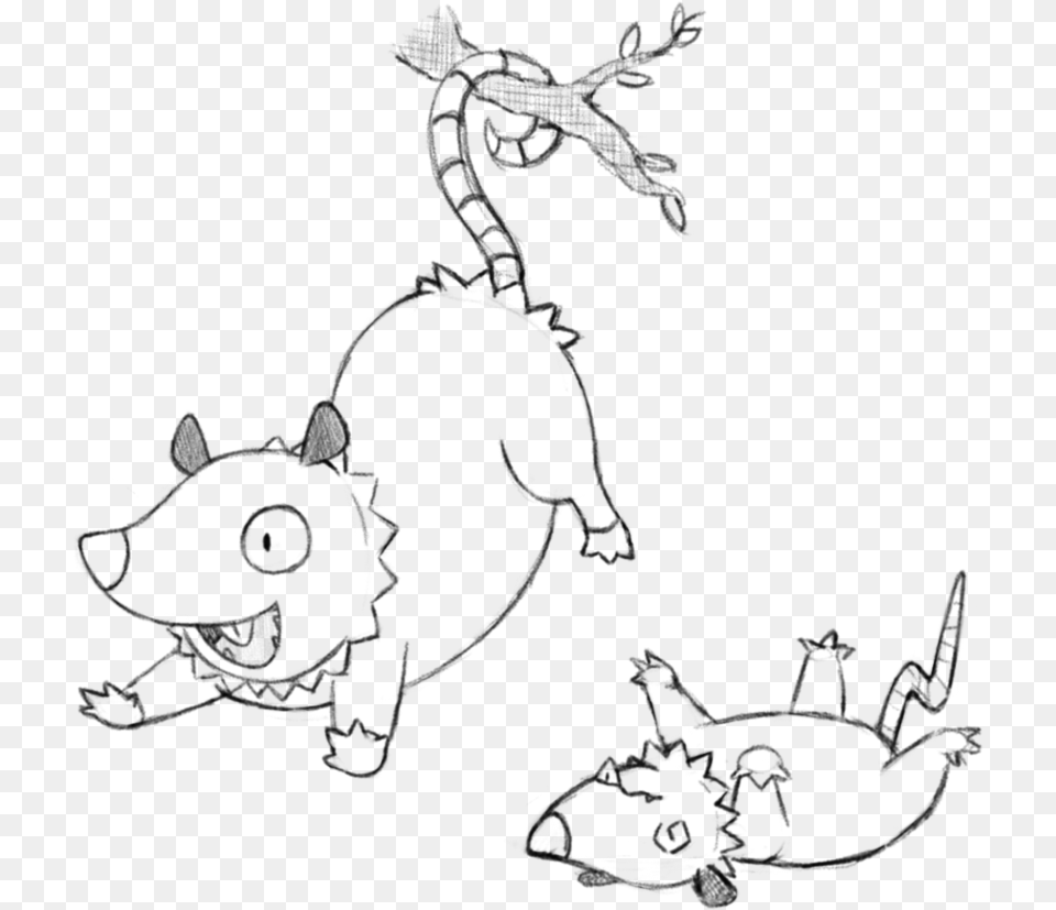 Possum Drawing At Getdrawings Drawing, Gray Png