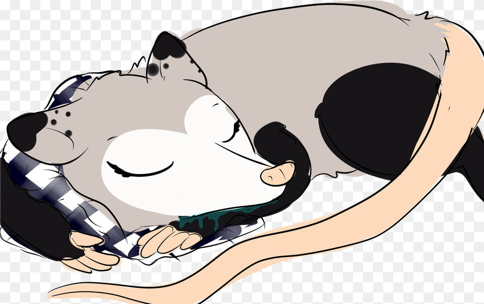 Possum Queen Lt3 Older Cartoon, Person, Sleeping, Adult, Male Free Png