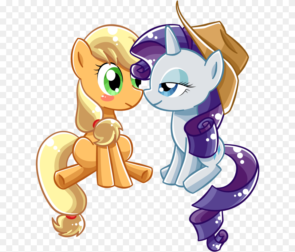 Post 0 Thumb Applejack X Rarity, Book, Comics, Publication, Baby Free Png Download