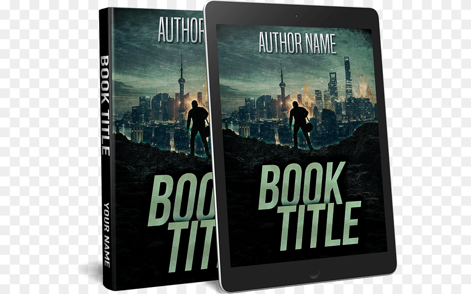 Post Apocalyptic Premade Book Cover, Publication, Person, Computer, Electronics Free Png Download