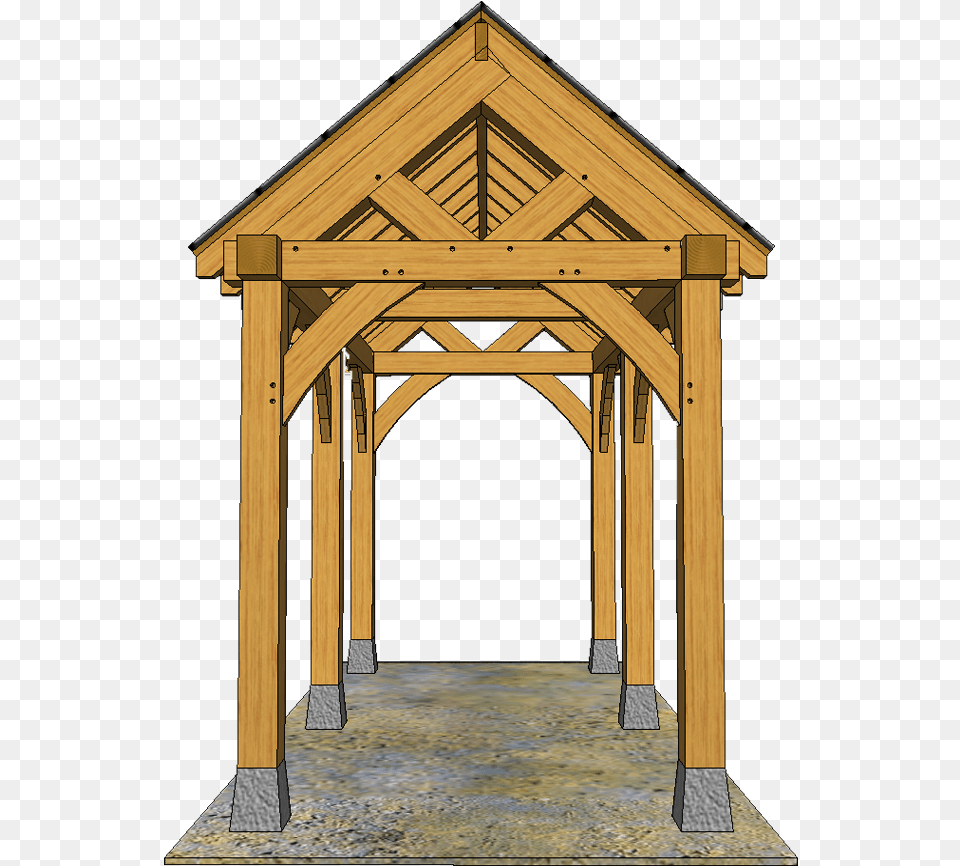 Post Feature Gazebo With Truss Either End, Outdoors, Wood, Arch, Architecture Free Transparent Png