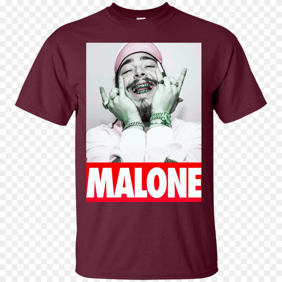 Post Funny Malone Stoney T Shirt Hoodie Sweater Men, T-shirt, Clothing, Person, Man Png