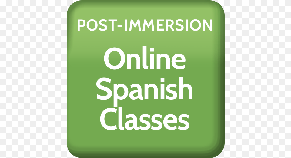 Post Immersion Online Spanish Classes Icon, Green, Text Free Transparent Png